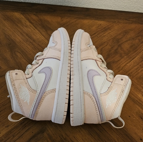 JORDAN 1 MID (PS) PINK WASH/VIOLET FROST SIZE 11C - Picture 7 of 10
